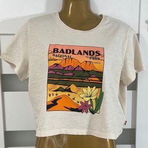 Levi's Women's Cropped Jordie Tee NWOT size M